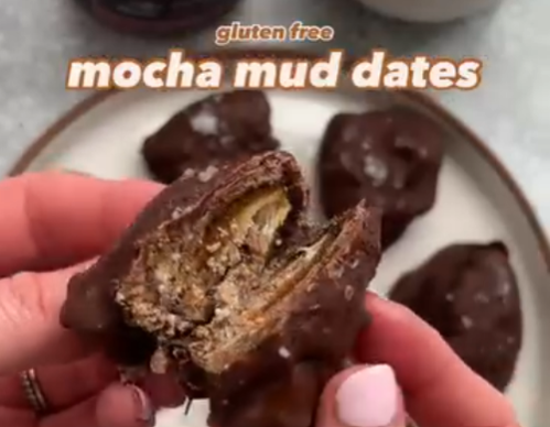 Coffee Nut Butter Stuffed Dates