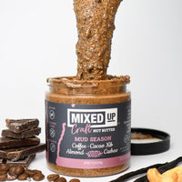 Crunchy Cacao Nib & Coffee Nut Butter with Maple Sugar & Vanilla Bean - "Mud Season" - 7.5 oz - Mixed Up Foods