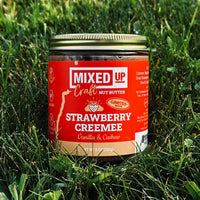 (LIMITED) "Strawberry Creemee" - Vanilla Cashew Butter - 9 oz Glass Jar
