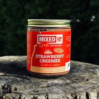 (LIMITED) "Strawberry Creemee" - Vanilla Cashew Butter - 9 oz Glass Jar