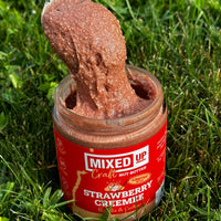 (LIMITED) "Strawberry Creemee" - Vanilla Cashew Butter - 9 oz Glass Jar