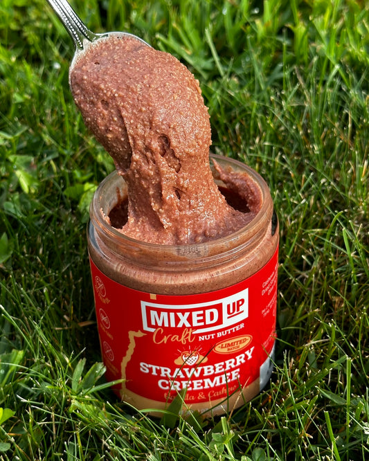 (PREORDER) "Strawberry Creemee" - Vanilla Cashew Butter - Limited Batch - 9 oz Glass Jar