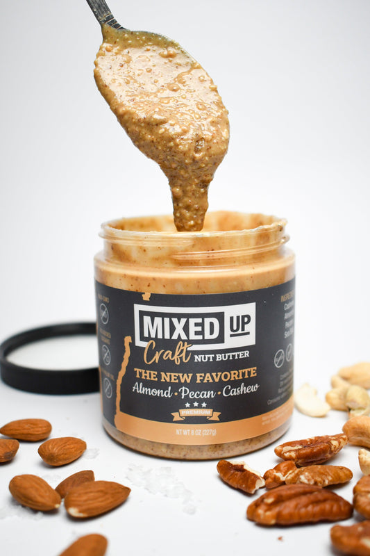 Almond, Pecan, and Cashew Nut Butter - "The New Favorite" - 8 oz - Mixed Up Foods