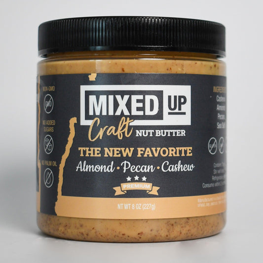 Almond, Pecan, and Cashew Nut Butter - "The New Favorite" - 8 oz - Mixed Up Foods