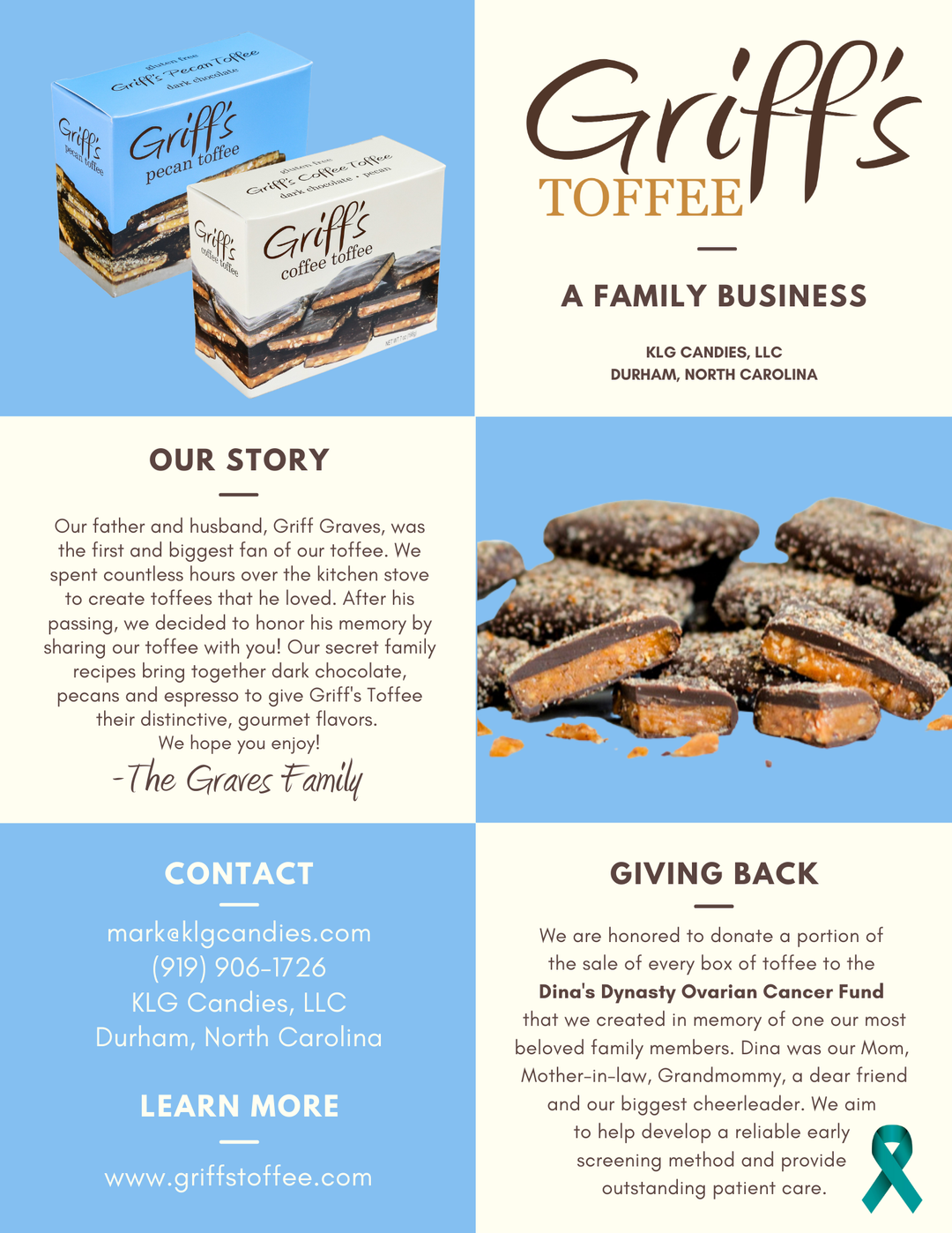 Griff's Pecan Toffee - 2 oz