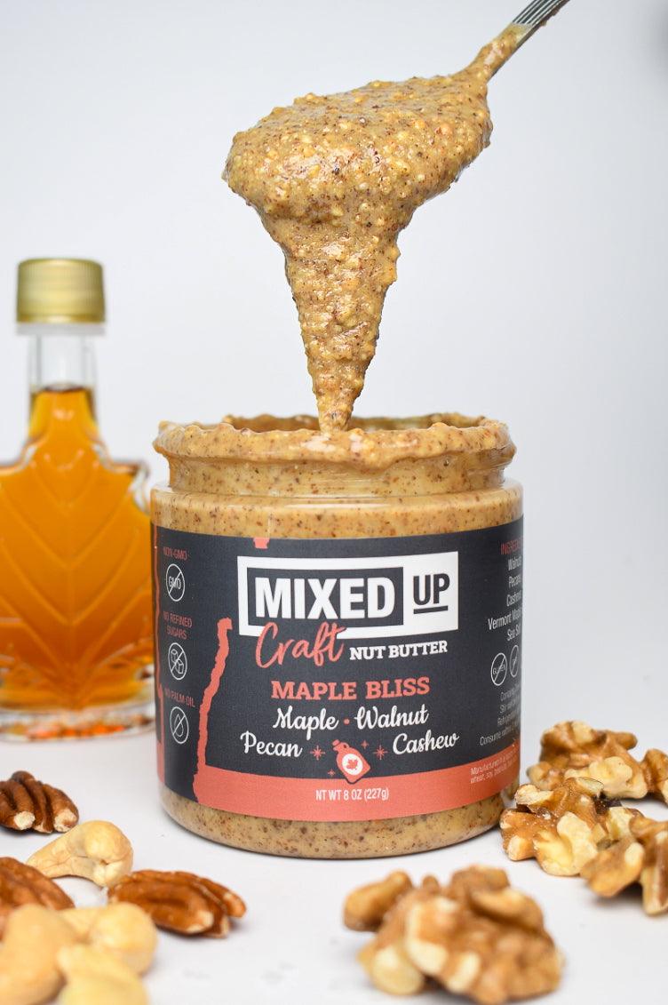 Vermont Maple Nut Butter with Cashews, Pecans & Walnuts - "Maple Bliss" - 8 oz