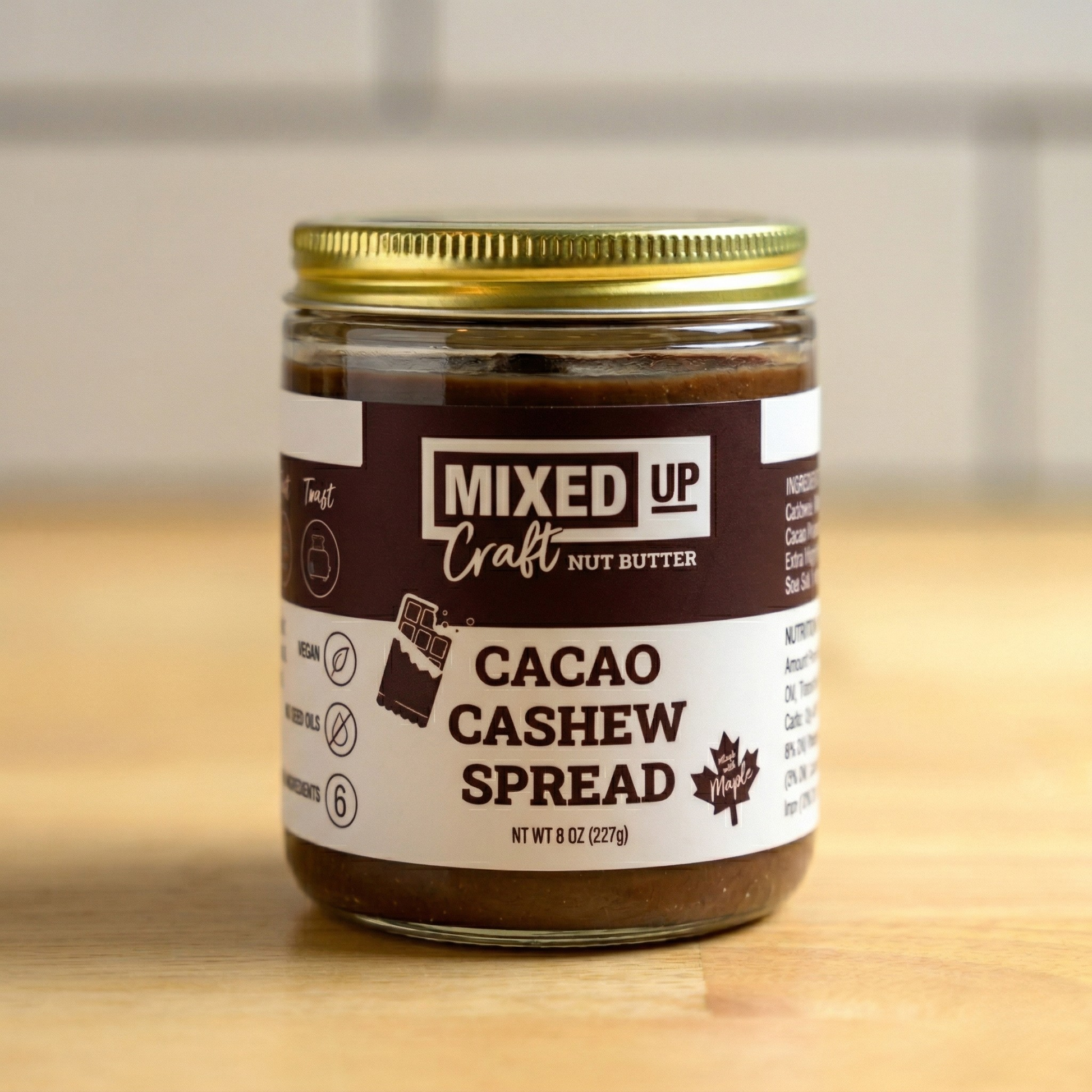 Cacao Cashew Spread - 8 oz Glass Jar
