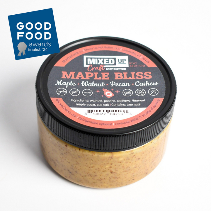 Vermont Maple Nut Butter with Cashews, Pecans & Walnuts - "Maple Bliss" - 3.8 oz
