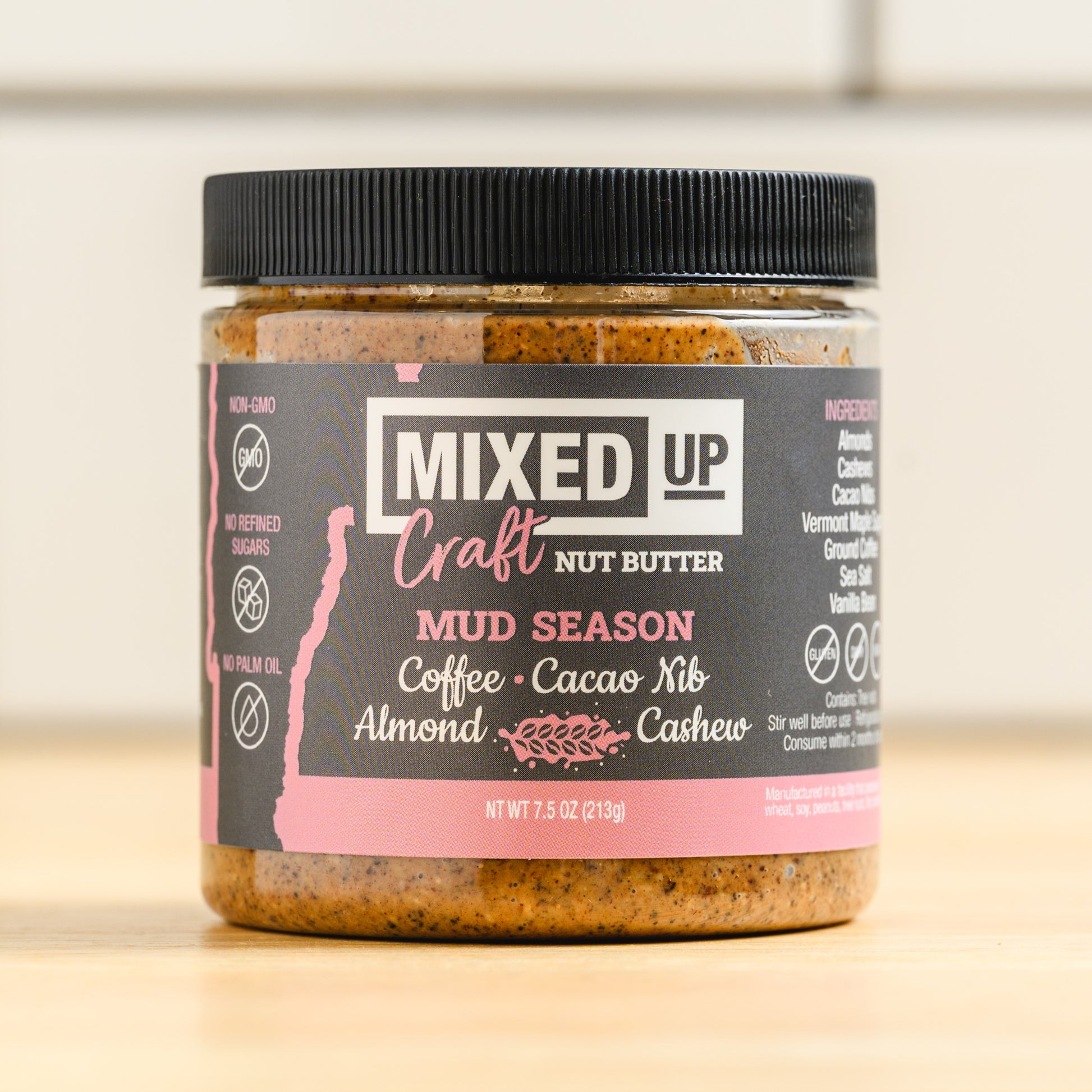 "Mud Season" - Crunchy Cacao Nib & Coffee Nut Butter - 7.5 oz