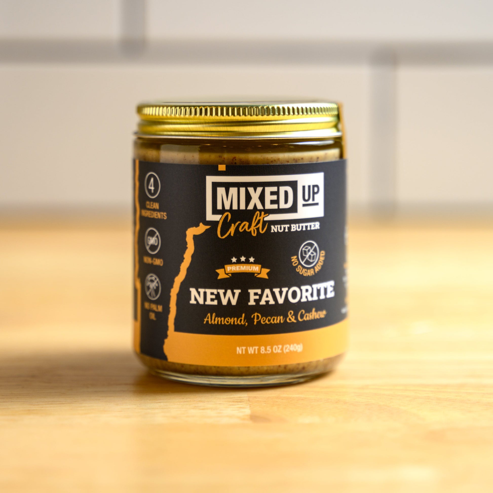 jar of mixed cashew butter