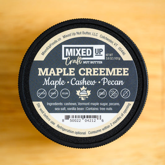 Vermont Maple, Cashew, and Pecan Nut Butter with Vanilla Bean - "Maple Creemee" - 3.8 oz